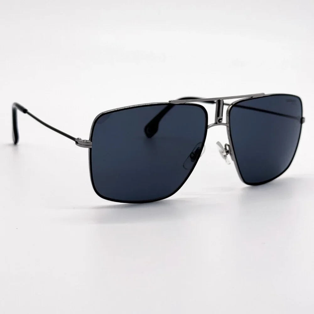 NEW CARRERA 1006/S 0TI7 SUNGLASSES MEN SILVER BLACK AVIATOR EYEWEAR CARRERA